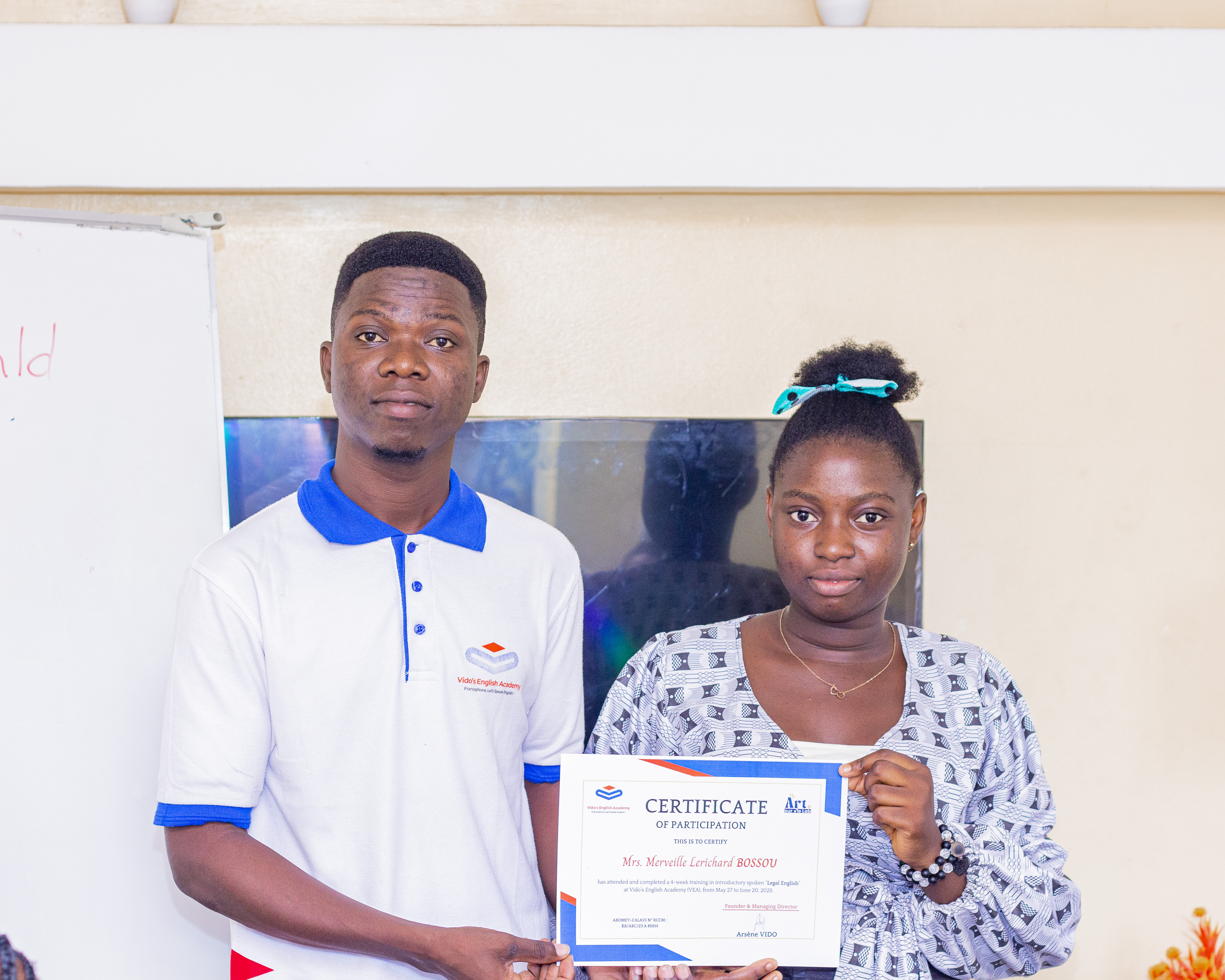 Remise de certificat VEA