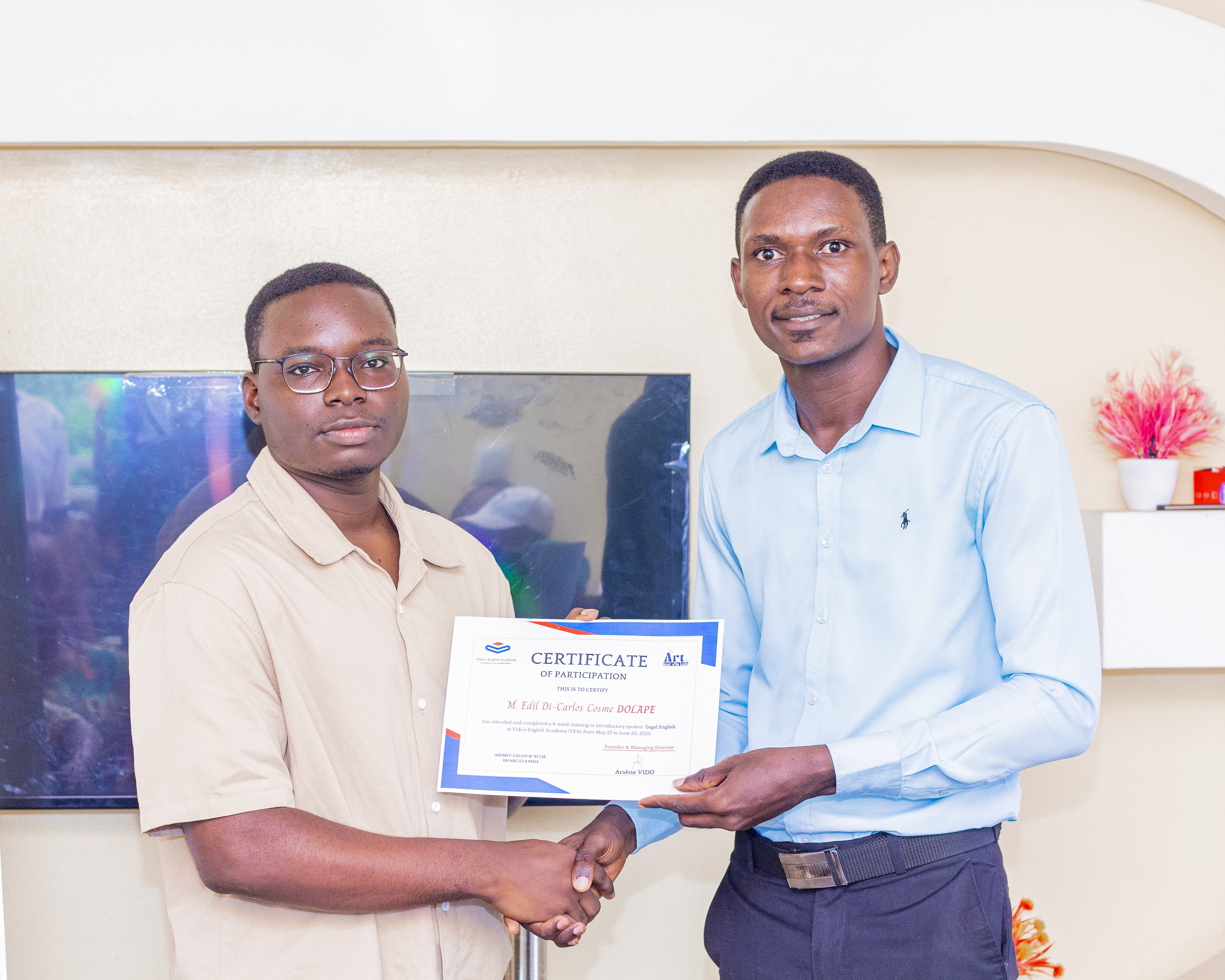 Certification de participation